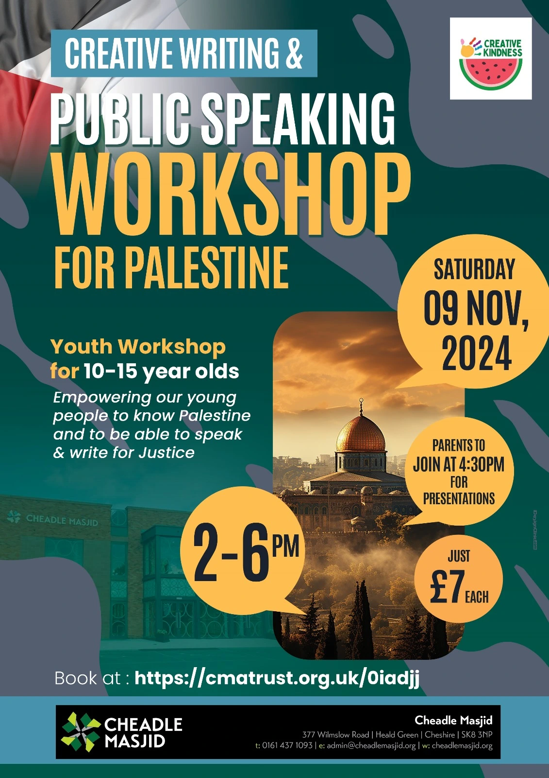 Your Creative Writing & Public Speaking Workshop - Cheadle Masjid